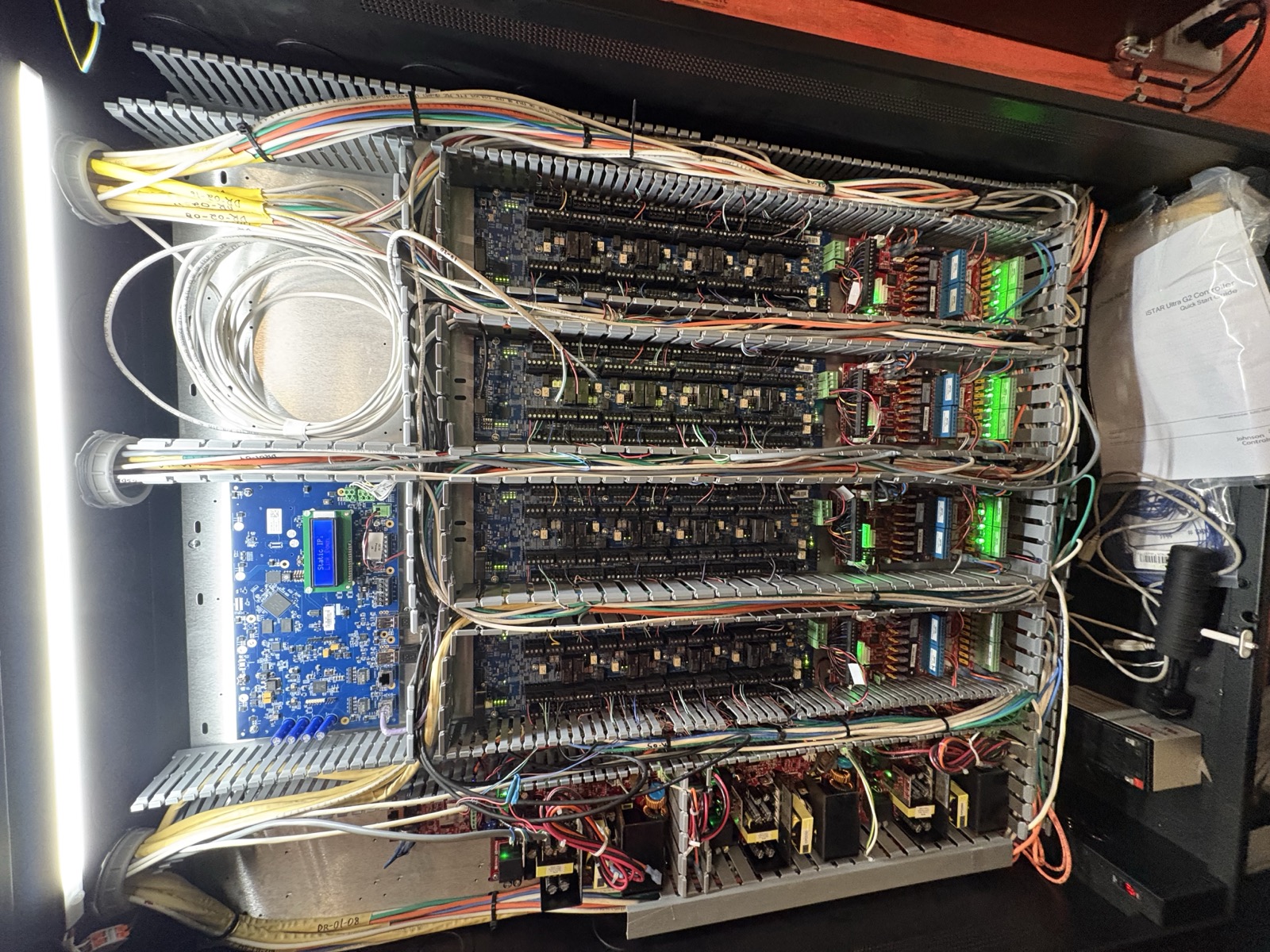 Access control controller infrastructure installed for an airport terminal expansion